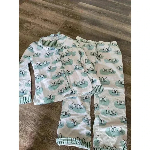 Munki Munki penguin super soft pjs size medium set #6 - Picture 1 of 7